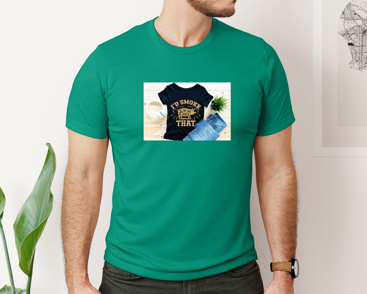 brand:Bella Canvas|color:Kelly|Id Smoke That 26 Graphic T-Shirt