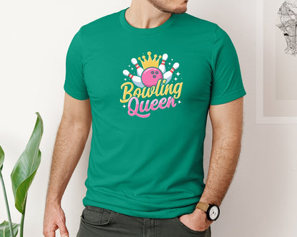 brand:Bella Canvas|color:Kelly|Bowling Graphic Graphic T-Shirt