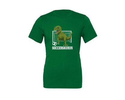brand:Generic|color:Kelly|T Rex Playing Soccer T Shirt Graphic T-Shirt