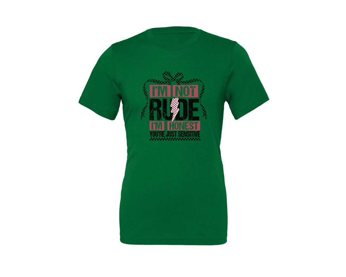 brand:Generic|color:Kelly|Im Not Rude Snarky Sarcastic 2 Graphic T-Shirt