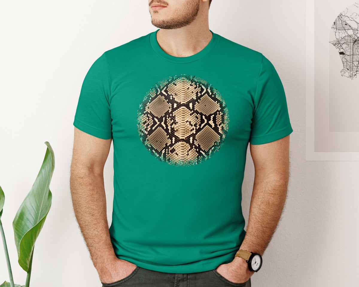 brand:Bella Canvas|color:Kelly|Animal Print Round Tshirt 38 Graphic T-Shirt