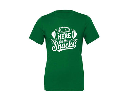 brand:Generic|color:Kelly|Im Just Here For The Snacks Graphic T-Shirt