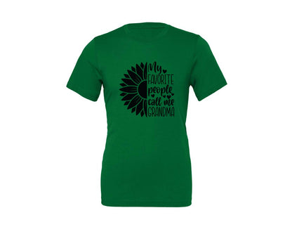 brand:Generic|color:Kelly|Grandma Sunflower Grandma Graphic T-Shirt
