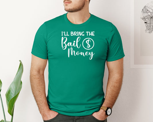 Bail Money Funny Party Group Graphic T-Shirt