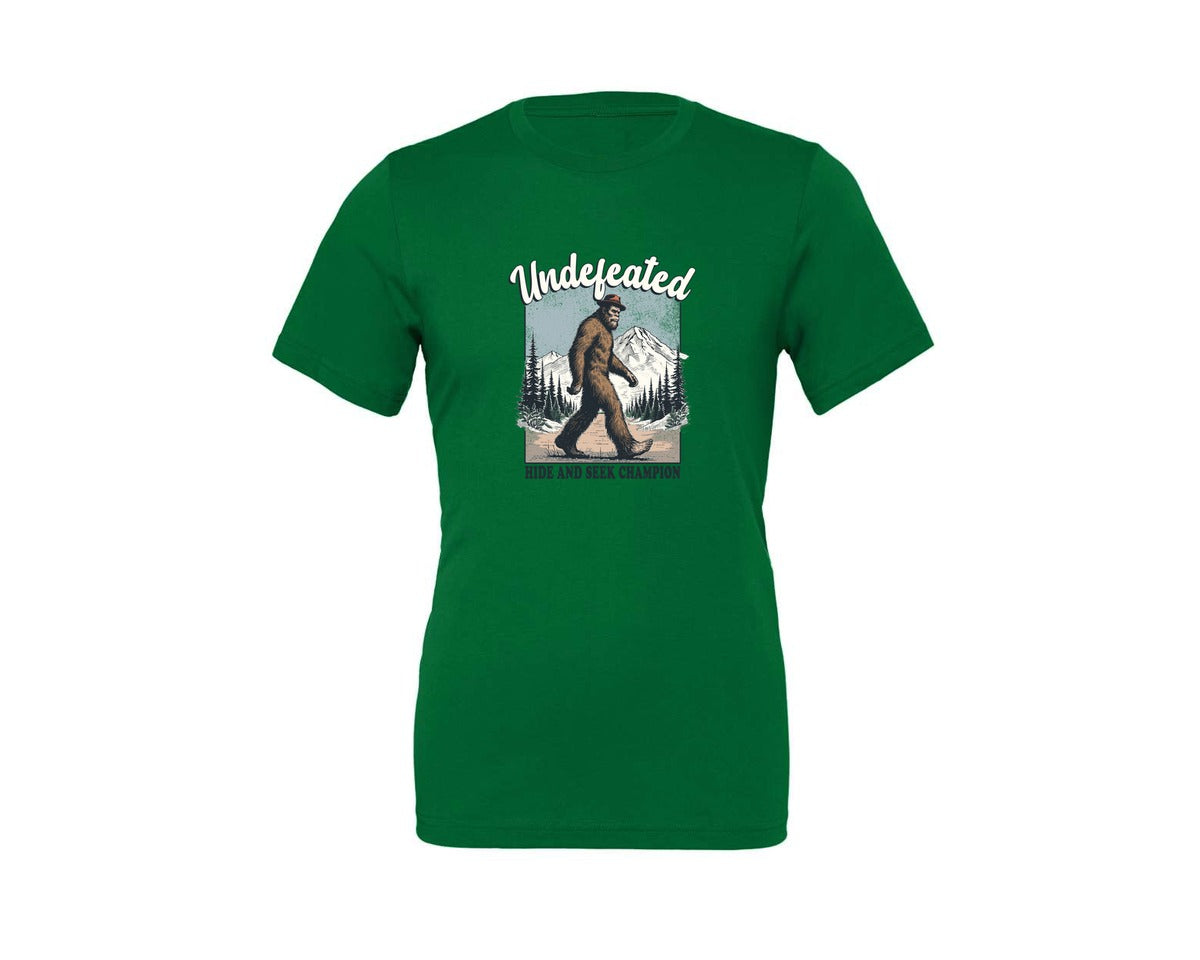 brand:Generic|color:Kelly|Bigfoot Hide And Seek Champion Shirt Graphic T-Shirt