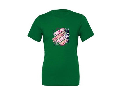 brand:Generic|color:Kelly|Reality Graffiti Bear Doll Streetwear Graphic T-Shirt