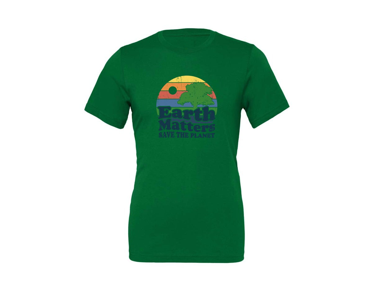 brand:Generic|color:Kelly|Earth Matters Save The Planet T Shirt Graphic T-Shirt