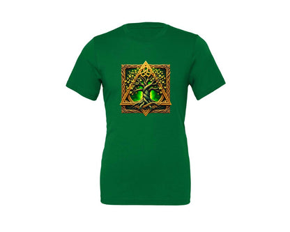 brand:Generic|color:Kelly|Celtic Tree Of Life Mystical Tree Graphic T-Shirt