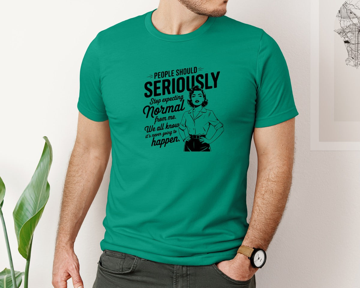 brand:Bella Canvas|color:Kelly|Vintage Funny Trendy Woman Shirt Design Graphic T-Shirt