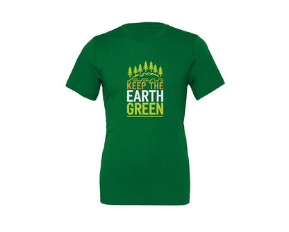 brand:Generic|color:Kelly|Keep The Earth Green Environment Cute 2 Graphic T-Shirt