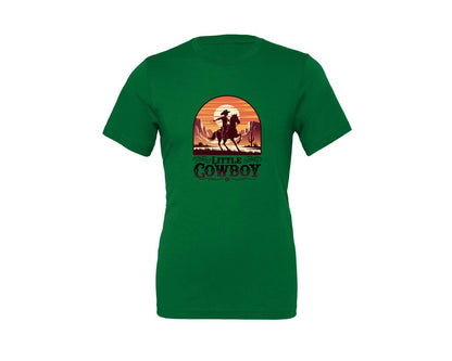 brand:Generic|color:Kelly|Little Cowboy Western Horse Riding 2 Graphic T-Shirt