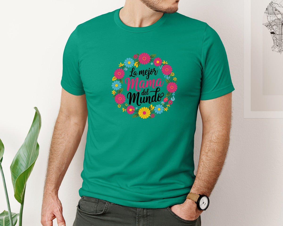 brand:Bella Canvas|color:Kelly|Spanish Mothers Day 6 Graphic T-Shirt