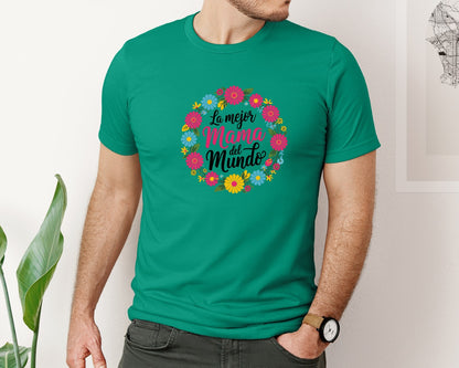 brand:Bella Canvas|color:Kelly|Spanish Mothers Day 6 Graphic T-Shirt