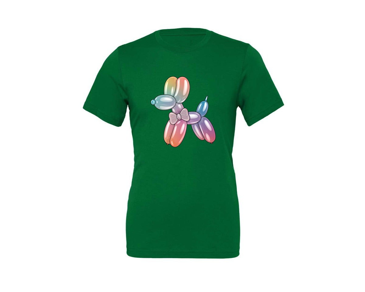 brand:Generic|color:Kelly|Glam Balloon Dog 4 Graphic T-Shirt
