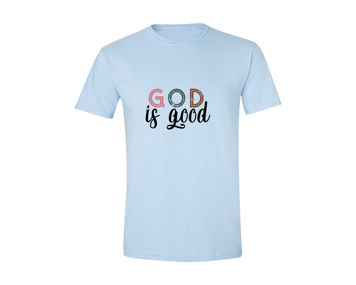 brand:Generic|color:Light Blue|Boho Christian Religious Graphic T-Shirt