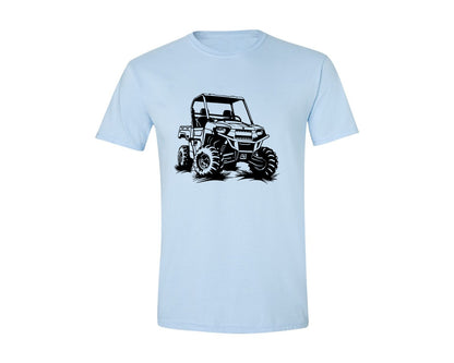 brand:Generic|color:Light Blue|Atv Atv Riding Graphic T-Shirt