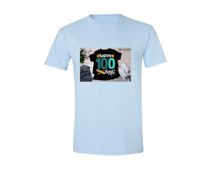 brand:Generic|color:Light Blue|100 Days Of School Shirt 10 Graphic T-Shirt
