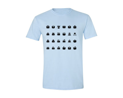 brand:Generic|color:Light Blue|Open Book With Fantasy Graphic T-Shirt