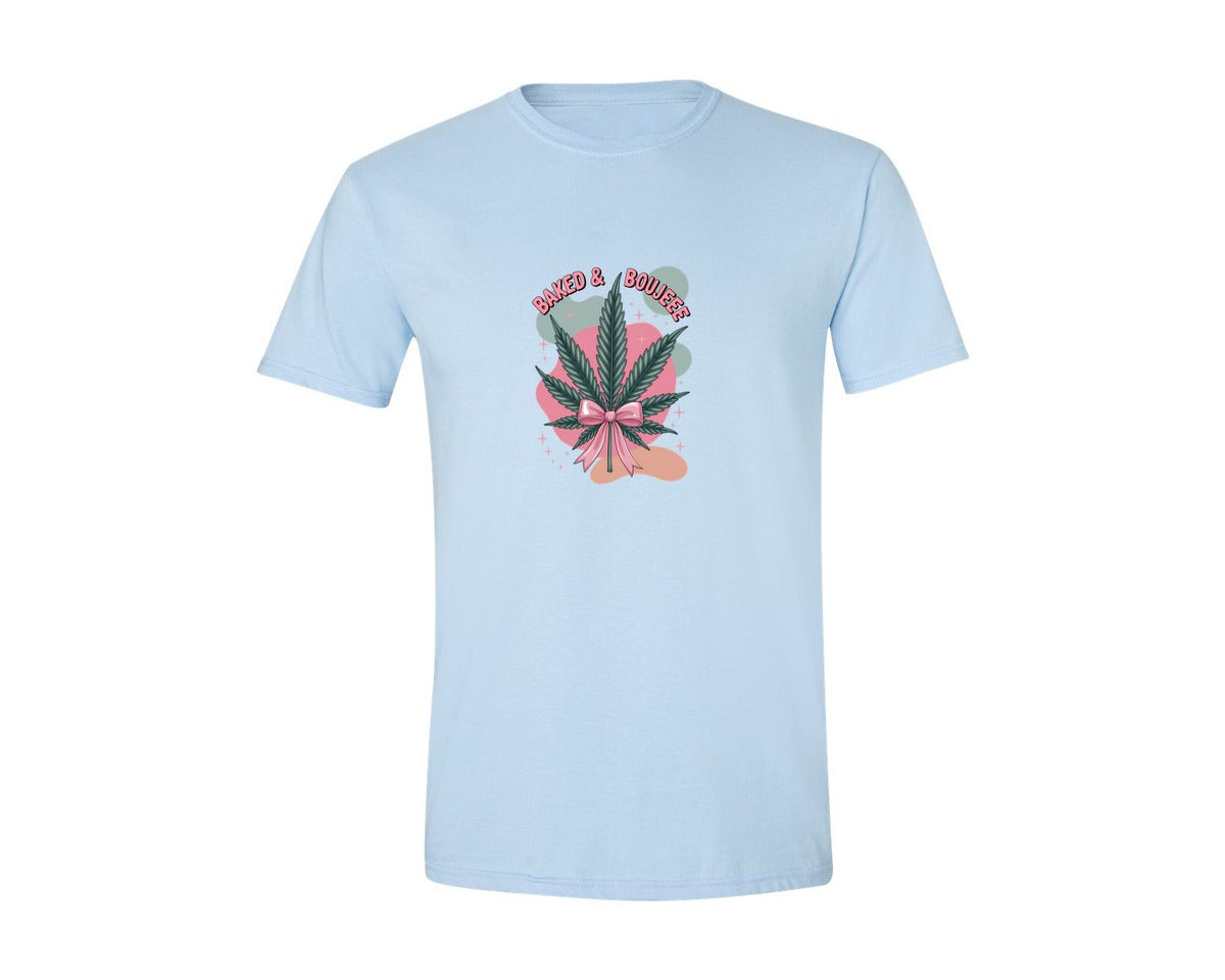 brand:Generic|color:Light Blue|Baked Boujee Funny 3 Graphic T-Shirt
