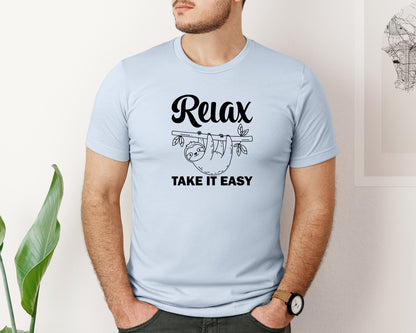 brand:Bella Canvas|color:Light Blue|Relax Take It Easy T Shirt Graphic T-Shirt