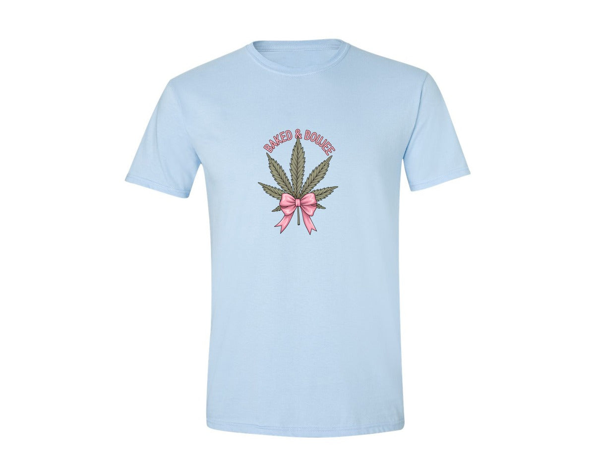 brand:Generic|color:Light Blue|Baked Boujee Funny Graphic T-Shirt