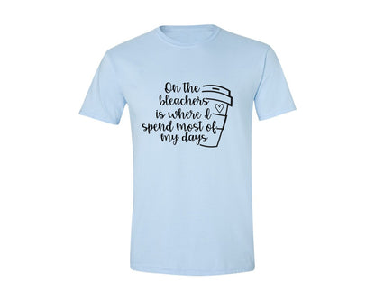 brand:Generic|color:Light Blue|On The Bleachers Sports Mom Graphic T-Shirt
