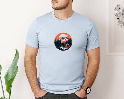brand:Bella Canvas|color:Light Blue|Camping T Shirt Vector Design 6 Graphic T-Shirt