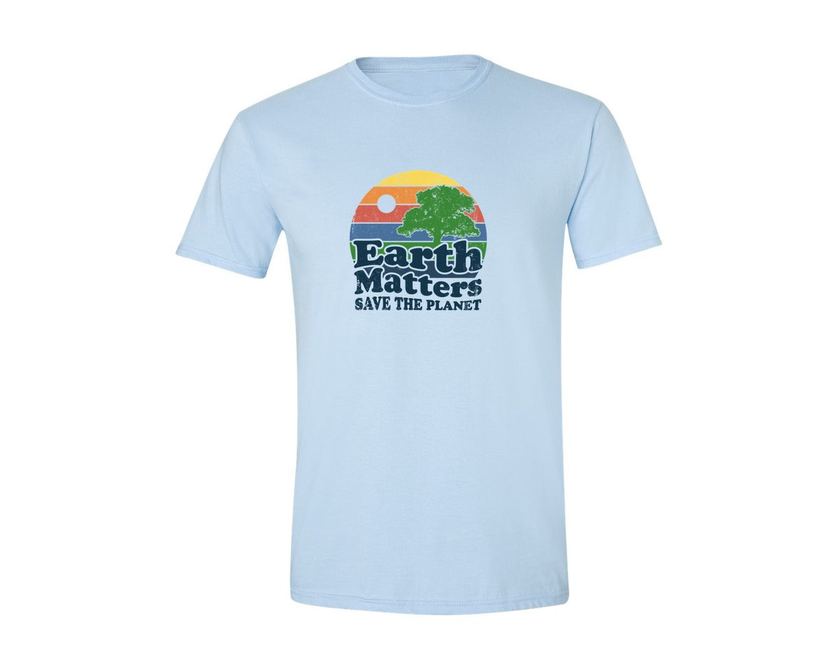 brand:Generic|color:Light Blue|Earth Matters Save The Planet T Shirt Graphic T-Shirt