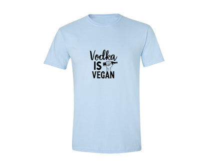 brand:Generic|color:Light Blue|Vodka Is Vegan 5 Graphic T-Shirt