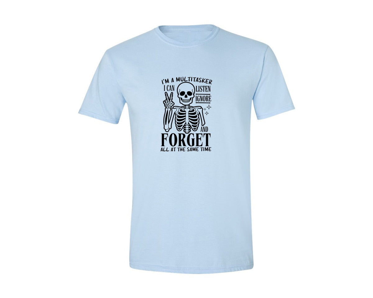 brand:Generic|color:Light Blue|Im A Multitasker Office Humor Graphic T-Shirt