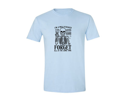 brand:Generic|color:Light Blue|Im A Multitasker Office Humor Graphic T-Shirt