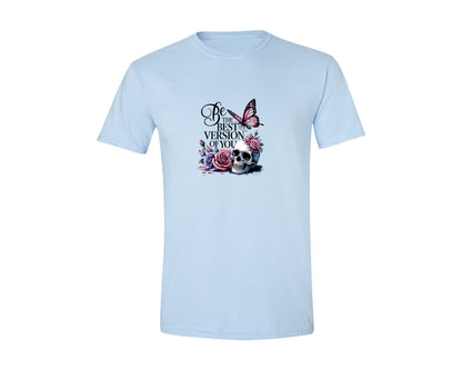 brand:Generic|color:Light Blue|Be The Best Version Of You Self Love 2 Graphic T-Shirt