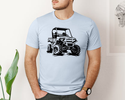 brand:Bella Canvas|color:Light Blue|Atv Atv Riding Graphic T-Shirt