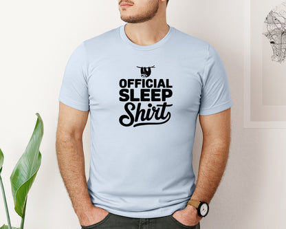 brand:Bella Canvas|color:Light Blue|Official Sleep Shirt T Shirt Graphic T-Shirt
