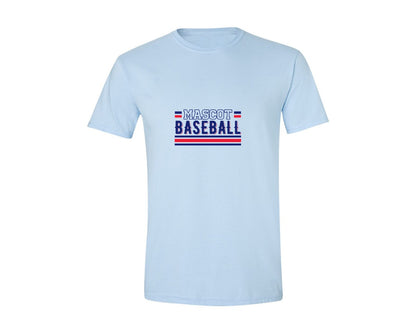 brand:Generic|color:Light Blue|Baseball Team Baseball Mom 2 Graphic T-Shirt