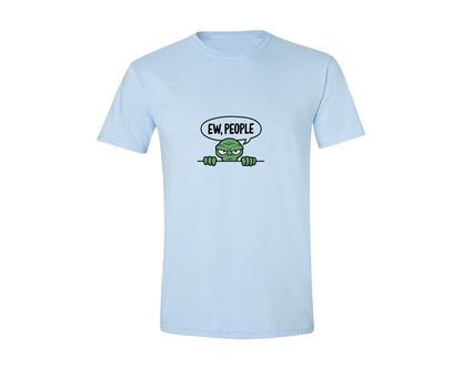 brand:Generic|color:Light Blue|Ew People Alien Ufo T Shirt Design Graphic T-Shirt