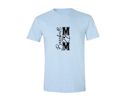 brand:Generic|color:Light Blue|Baseball Mom Baseball Mom 2 Graphic T-Shirt