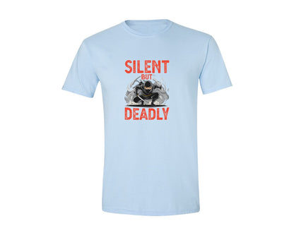 brand:Generic|color:Light Blue|Silent But Deadly T Shirt Graphic T-Shirt