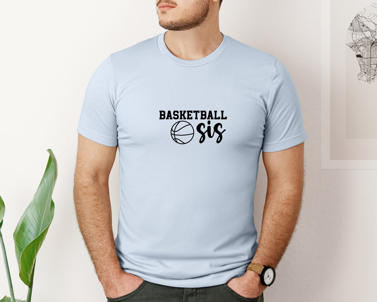 brand:Bella Canvas|color:Light Blue|Basketball Sis 2 Graphic T-Shirt