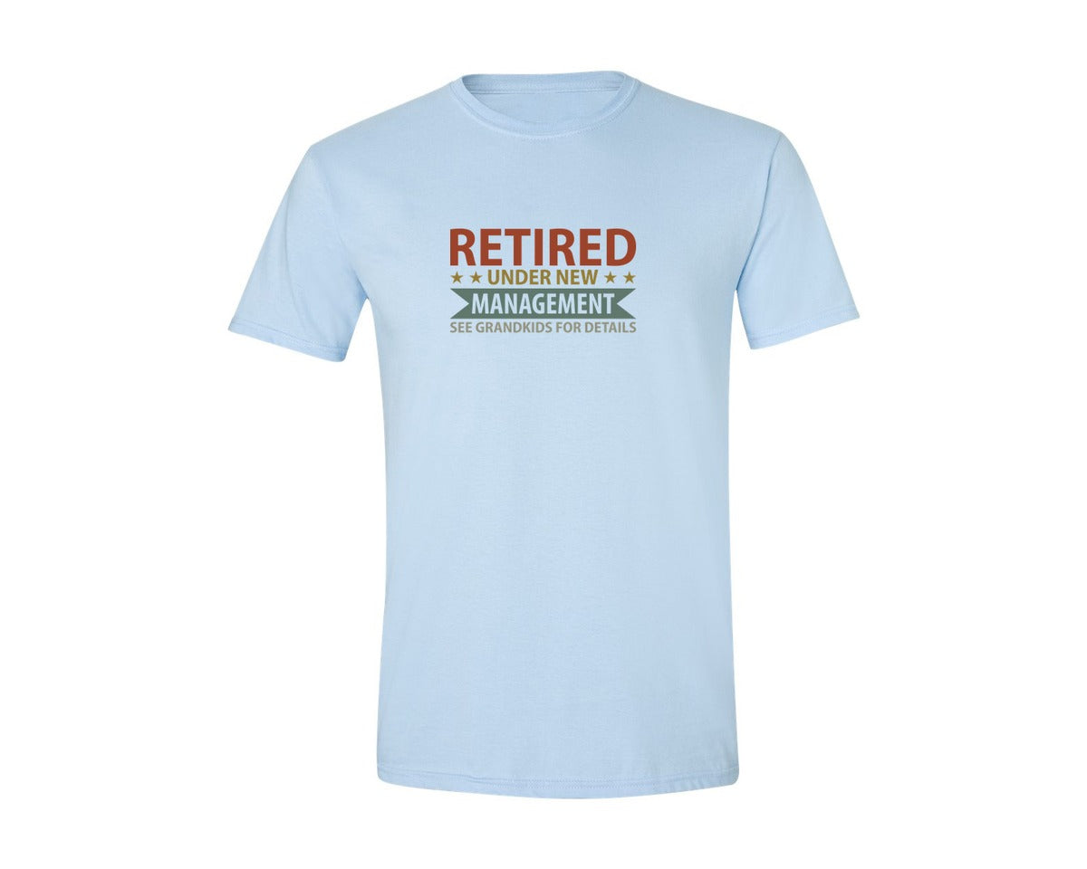 brand:Generic|color:Light Blue|Mens Fathers Day Retired Grandpa Shirts Graphic T-Shirt