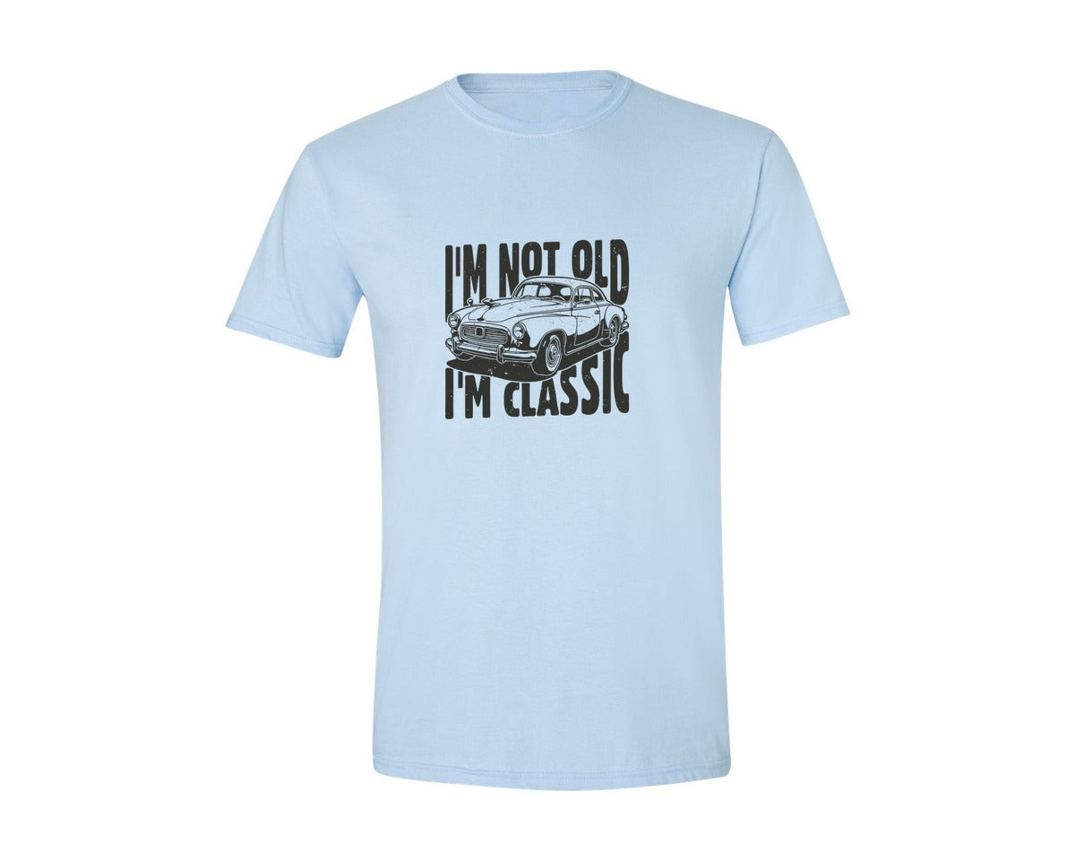 brand:Generic|color:Light Blue|Im Not Old Im Classic Vintage Car 3 Graphic T-Shirt