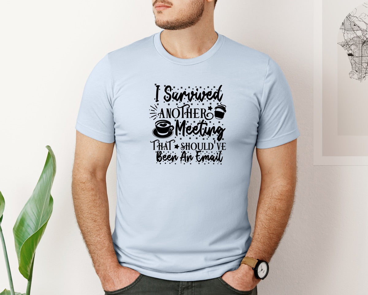 brand:Bella Canvas|color:Light Blue|Funny Office Coffee Mug 2 Graphic T-Shirt