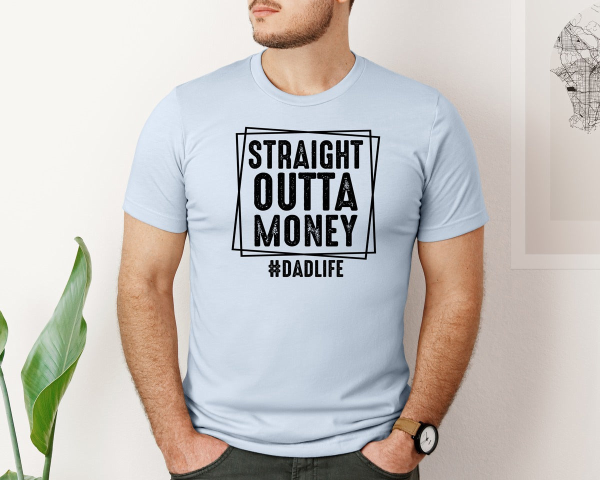 brand:Bella Canvas|color:Light Blue|Dad Fathers Day 5 Graphic T-Shirt