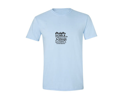 brand:Generic|color:Light Blue|Mothers Day Design Mum Design 2 Graphic T-Shirt