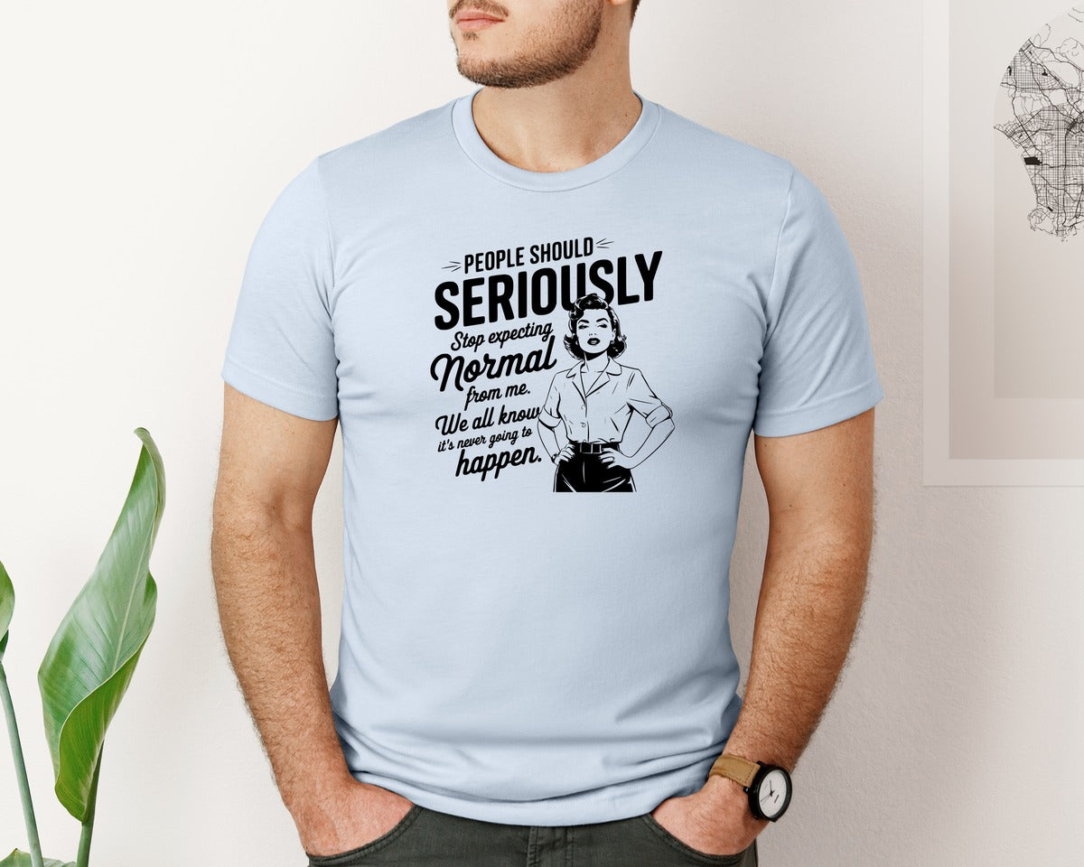 brand:Bella Canvas|color:Light Blue|Vintage Funny Trendy Woman Shirt Design Graphic T-Shirt