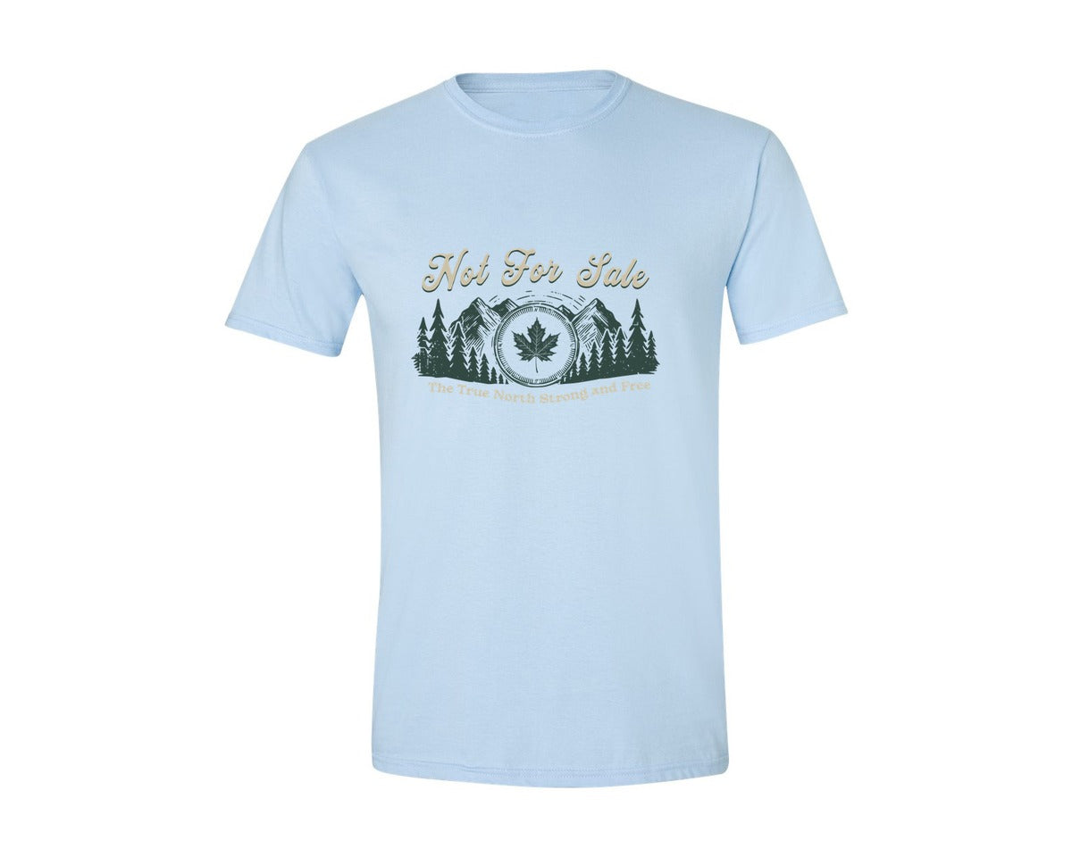 brand:Generic|color:Light Blue|Canada Is Not For Sale T Shirt Design 11 Graphic T-Shirt