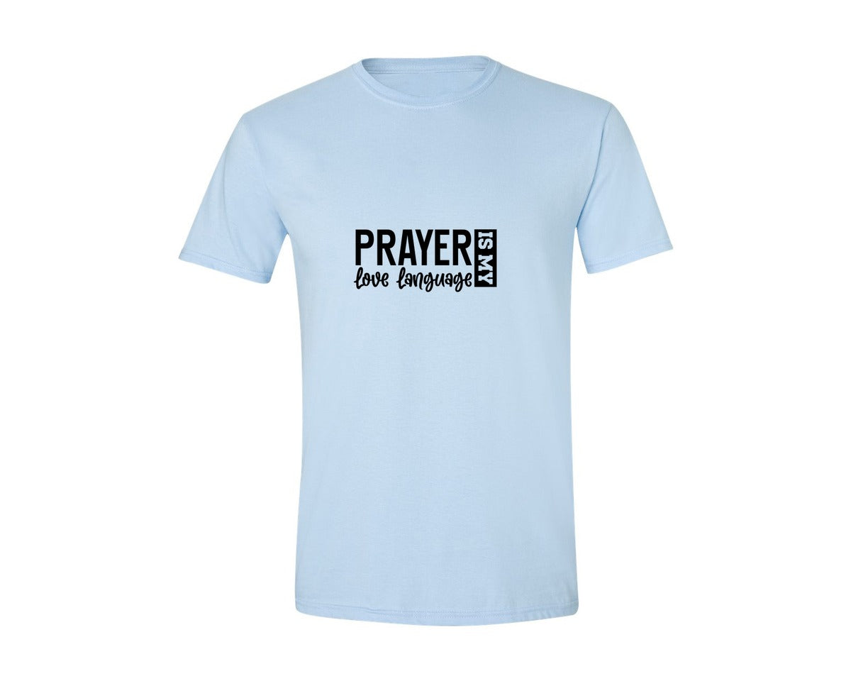 brand:Generic|color:Light Blue|Pray With Me Christian Front Back Graphic T-Shirt