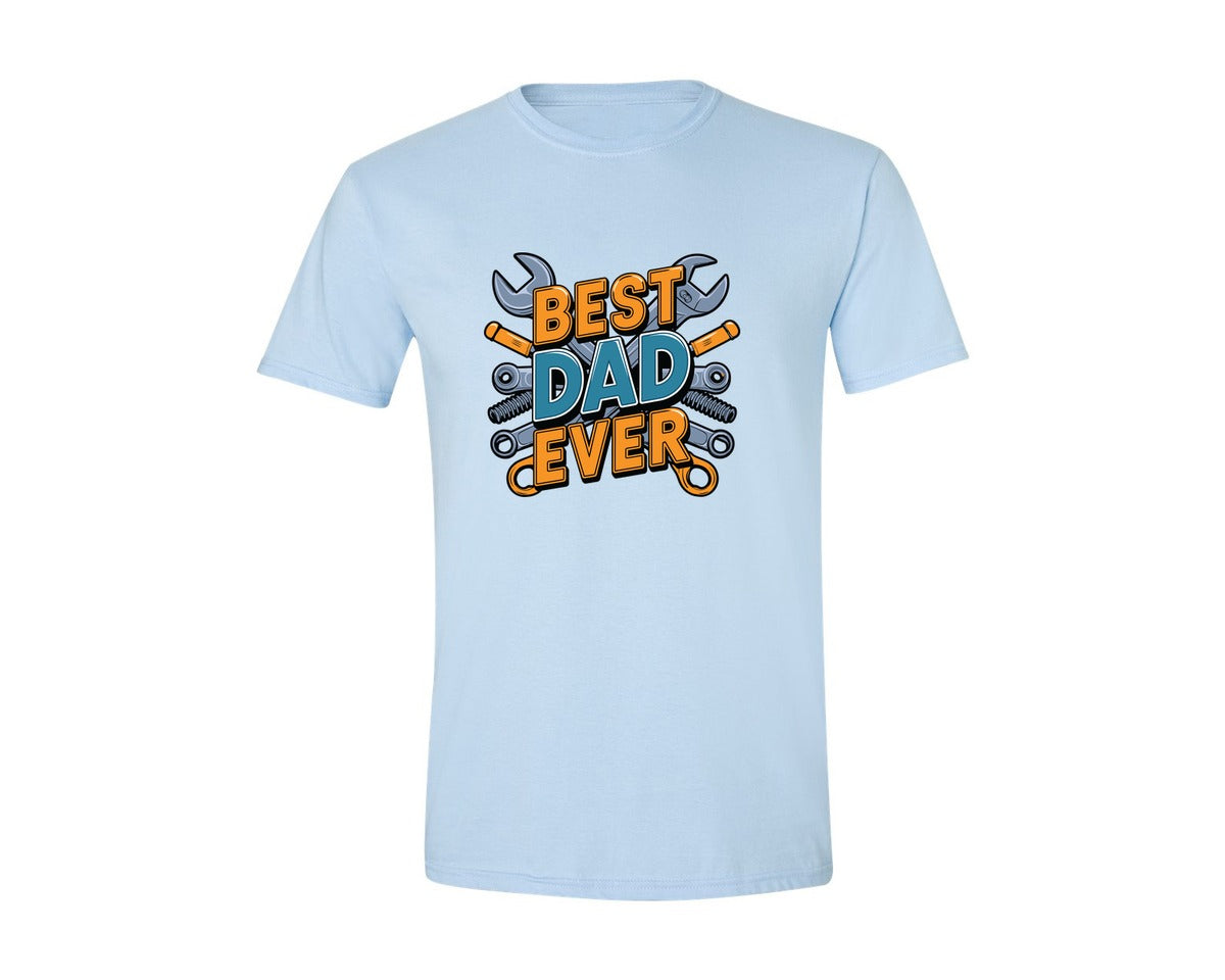 brand:Generic|color:Light Blue|Mechanic Dad 3 Graphic T-Shirt