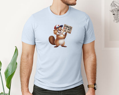 brand:Bella Canvas|color:Light Blue|Canada Is Not For Sale Maple Leaf 2 Graphic T-Shirt