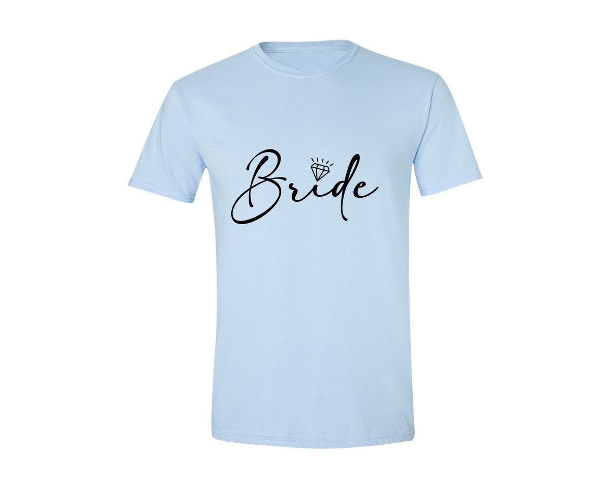 brand:Generic|color:Light Blue|Bride Wedding Bridal Party 2 Graphic T-Shirt